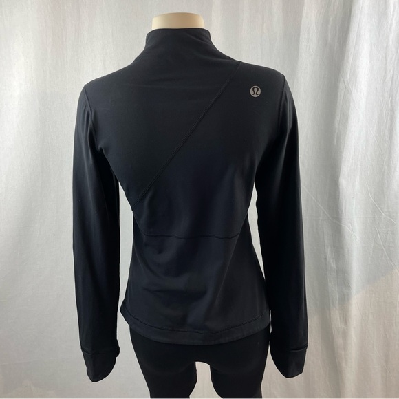 Lululemon Black Fitted Zipper Front Jacket 6 - Picture 2 of 8